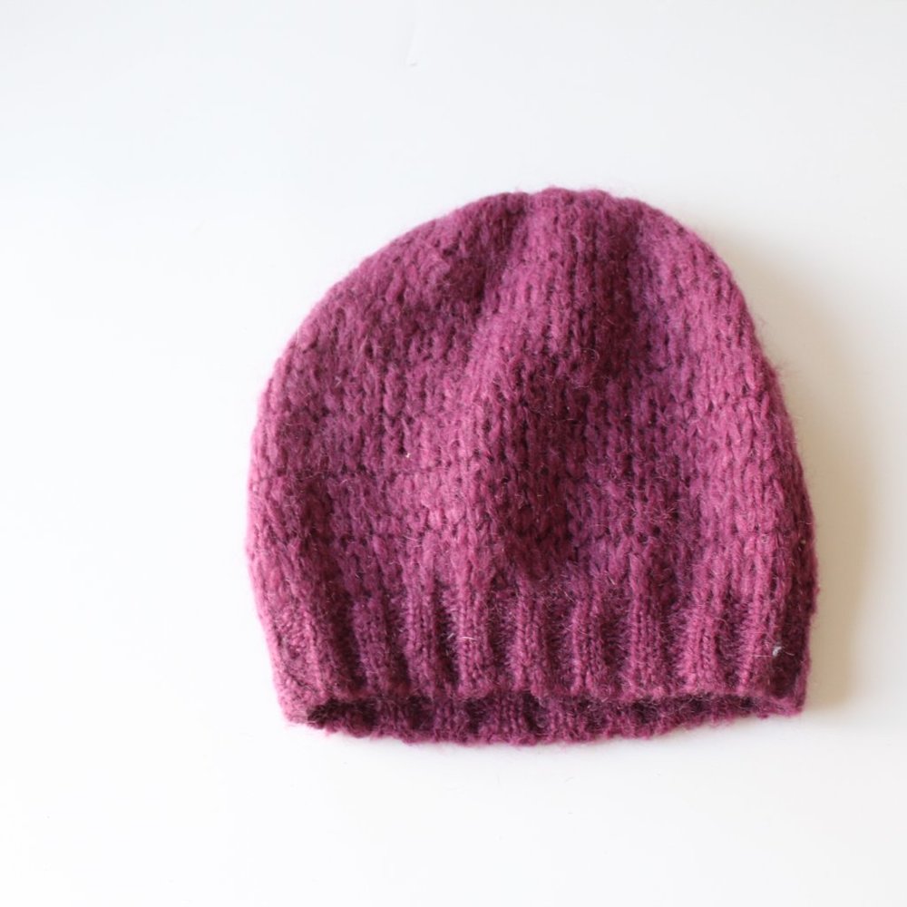 Filippa K Mohair Purple Beanie